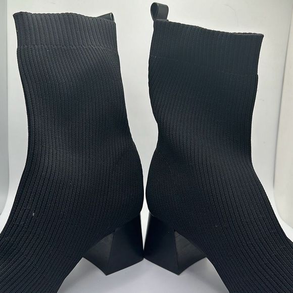 CUSHIONAIRE Women's Stretch boot +Memory Foam 6.5 BLACK - Picture 6 of 6